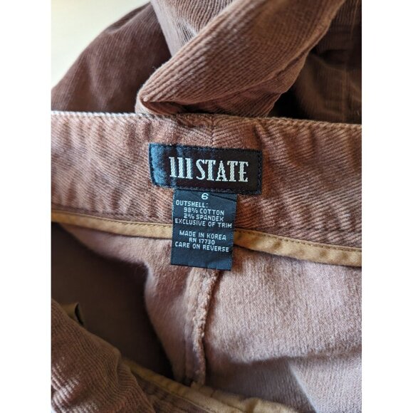 111 State Brown Corduroy Flare Pants Womens Size 6 retro hippie - Picture 3 of 3